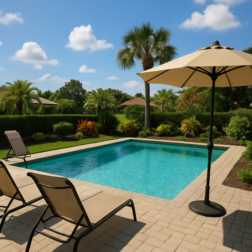 Beautiful backyard pool in Palm Coast, FL