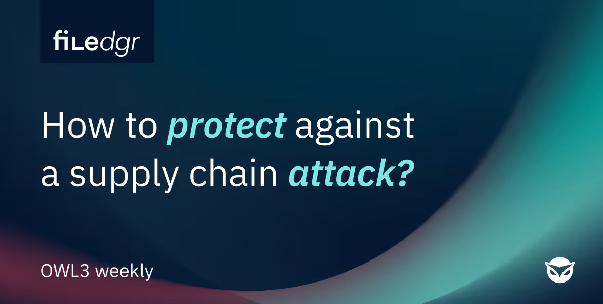 How to protect against a supply chain attack?