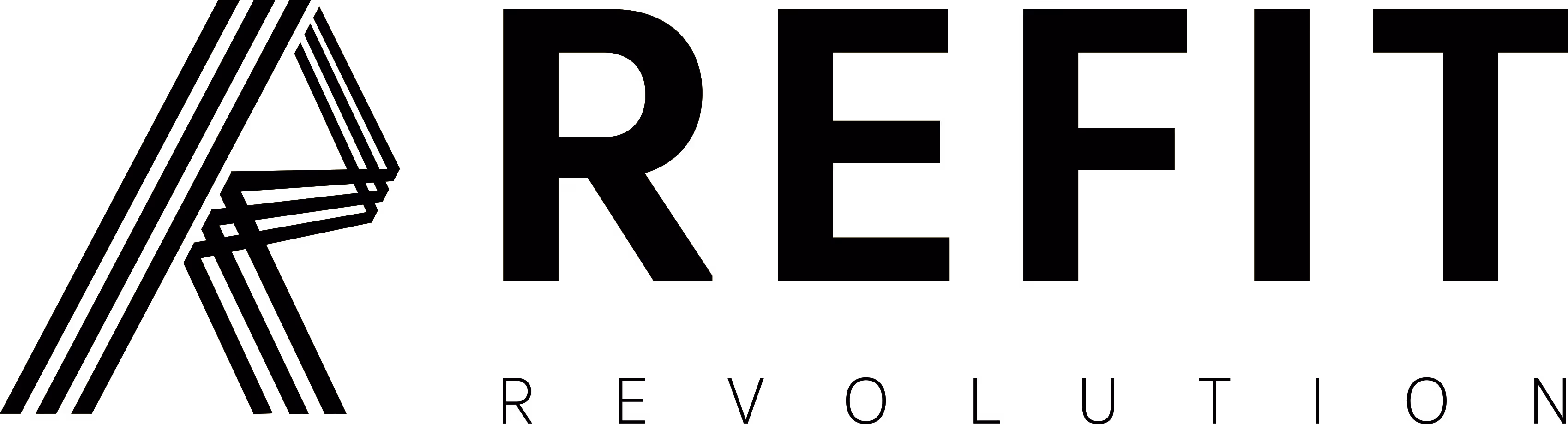 Areft Revolution logo with stylized A and bold black typography