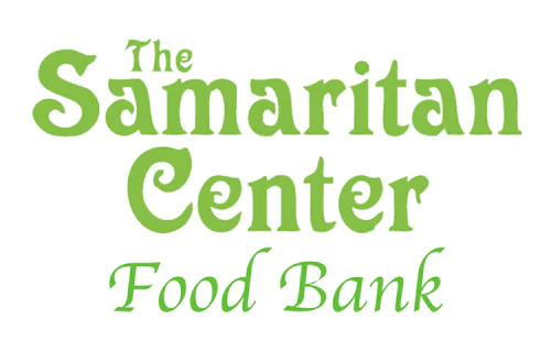 The Samaritan Center Food Bank logo in green cursive text