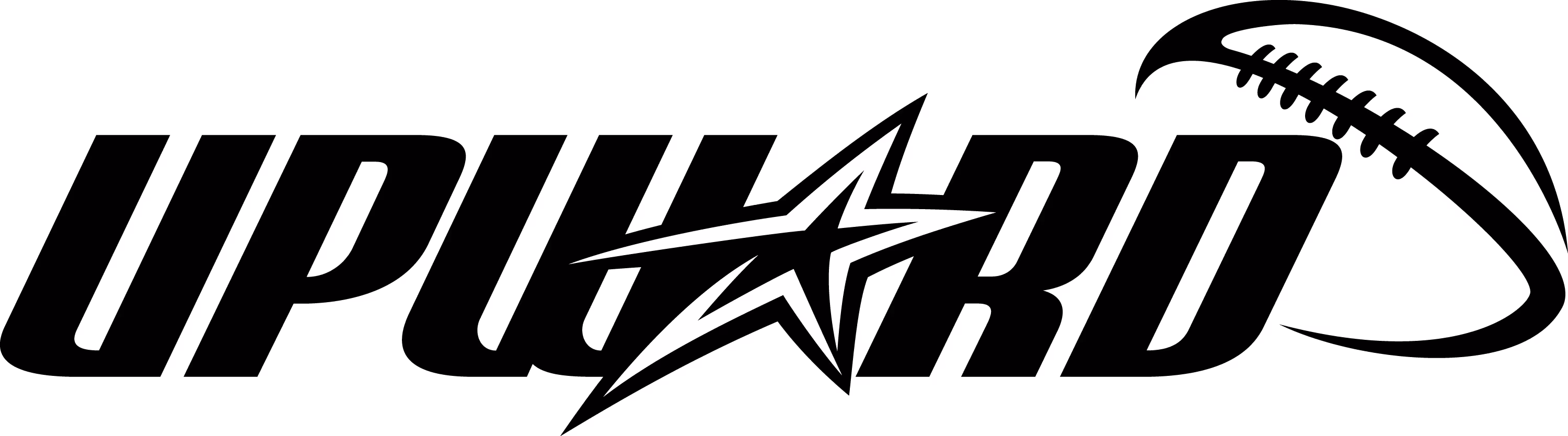 Sport logo for UPWARD at FBC Covington with football graphic