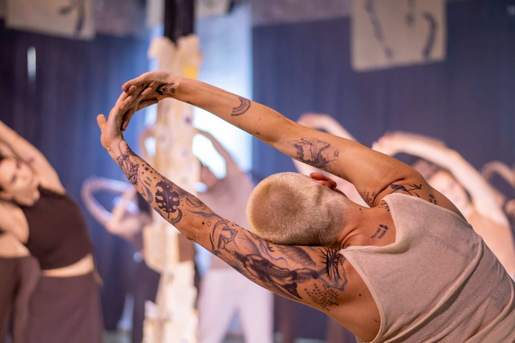 [background image] image of a vibrant dance class in action (for a dance studio)
