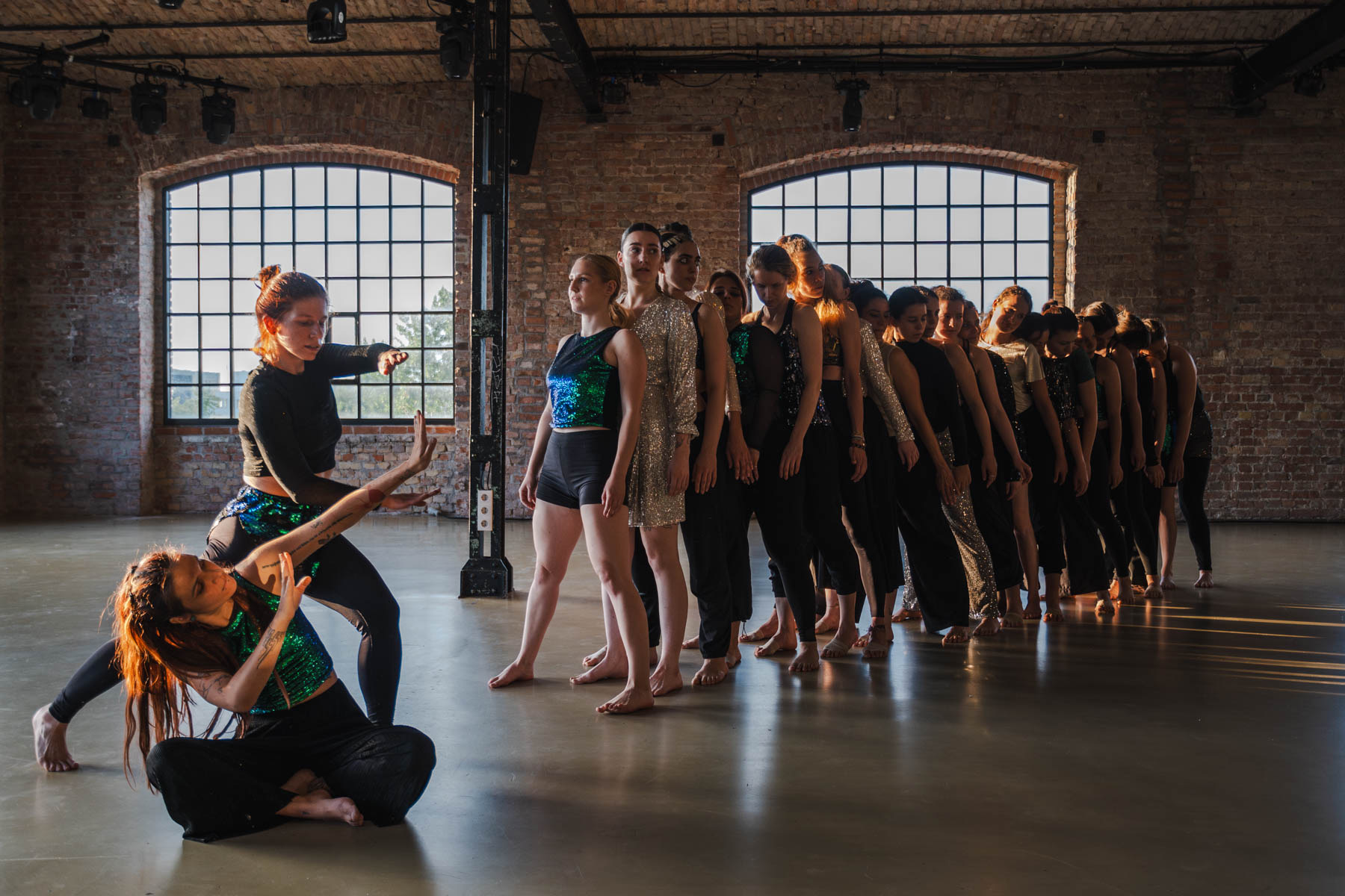 dance studio class in session