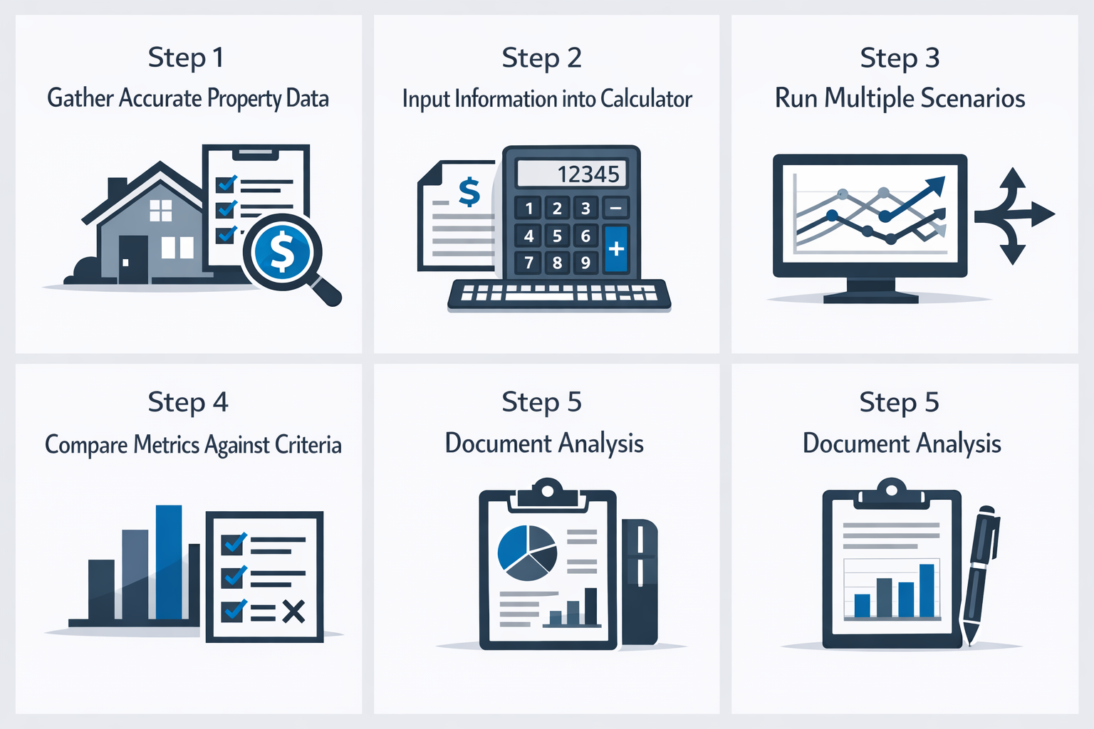 Step-by-step process for effective deal evaluation using DSCR calculators for real estate investors.