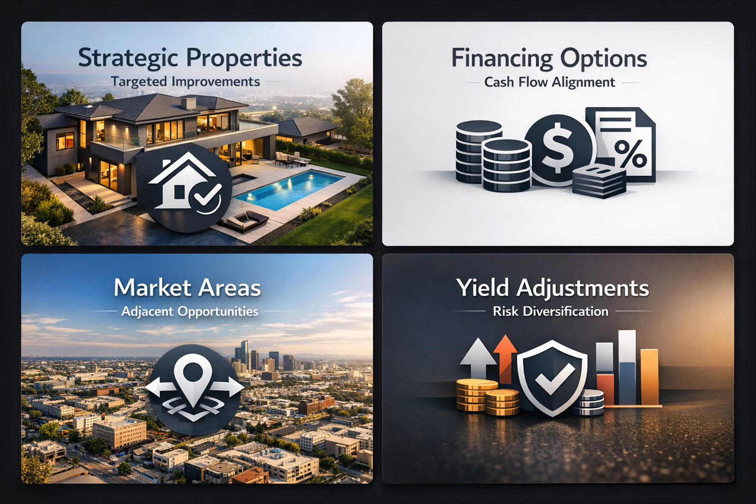 Visualizing strategic approaches for value-add BTR investments, including targeted improvements and financing options.