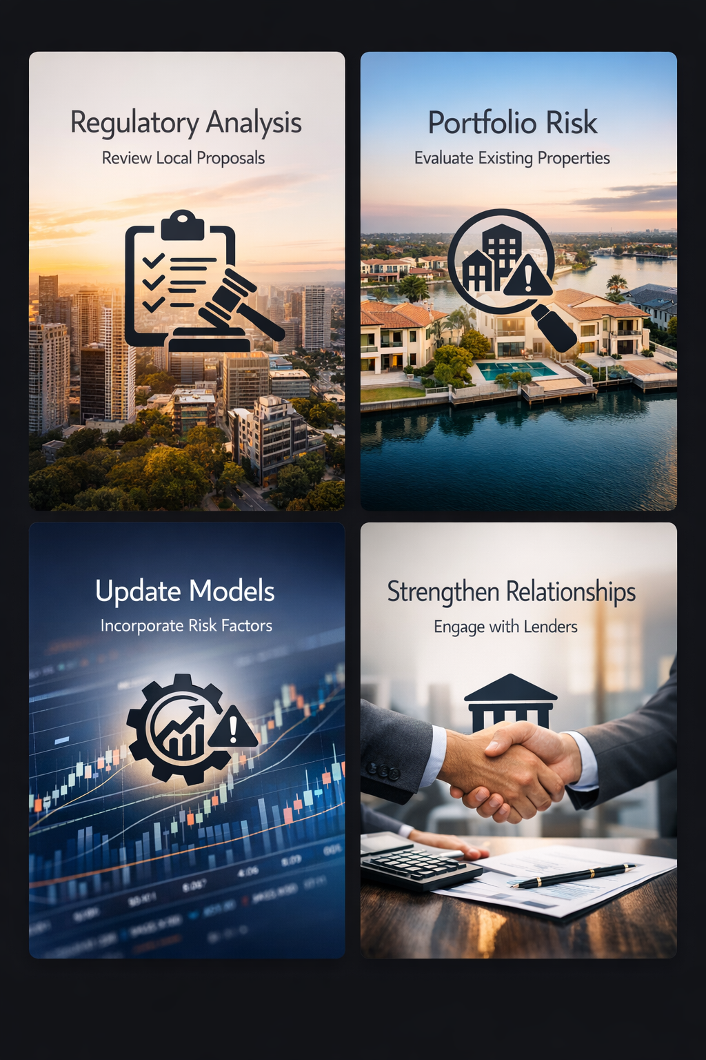 Steps for strategic implementation addressing rent control expansion impact, including regulatory analysis and lender relationships.