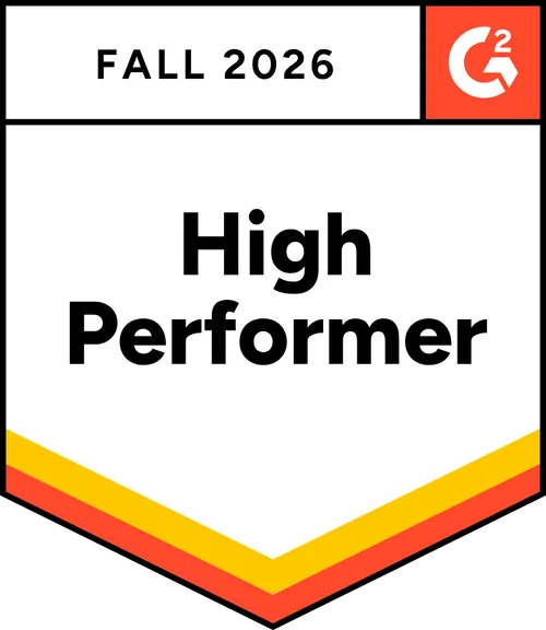 G2 High Performer badge for Data Preparation