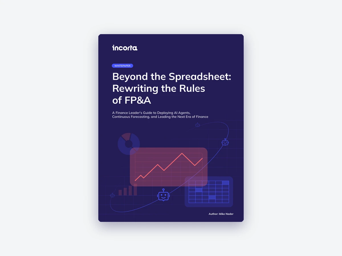 Cover of the Incorta whitepaper Beyond the Spreadsheet: Rewriting the Rules of FP&A