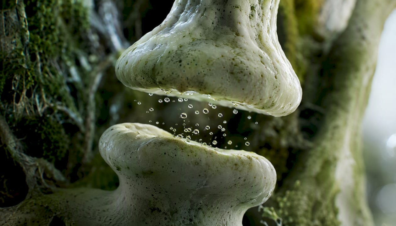 Abstract brain synapse molecules concept