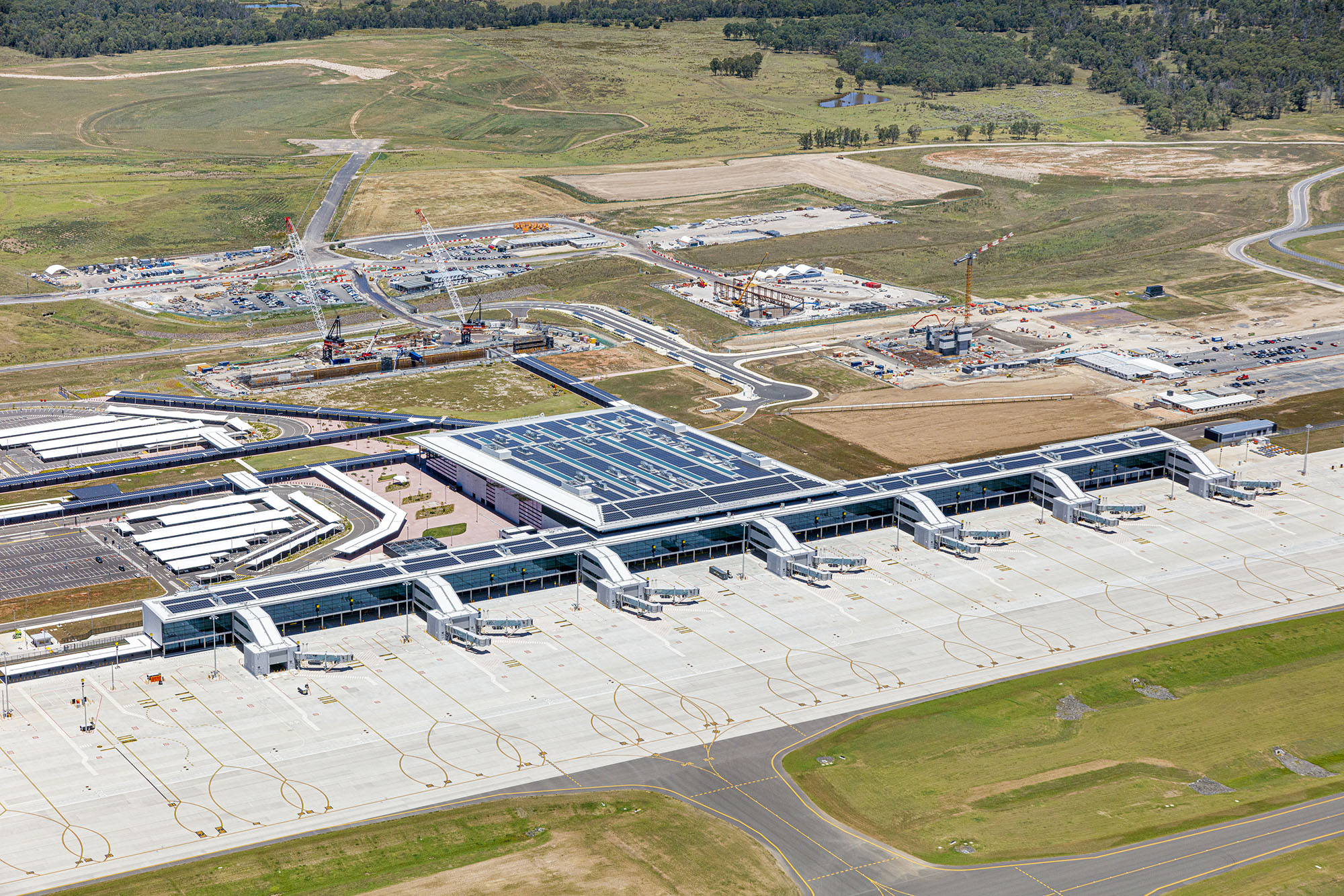 Western Sydney International Airport aerial view with passenger launch confirmed for October 2026