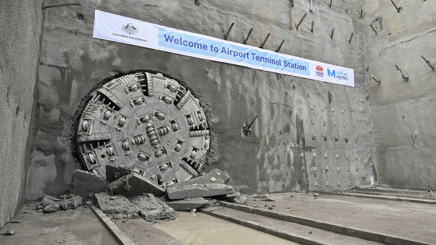 Sydney Metro Western Sydney Airport line tunnelling complete with six stations under construction
