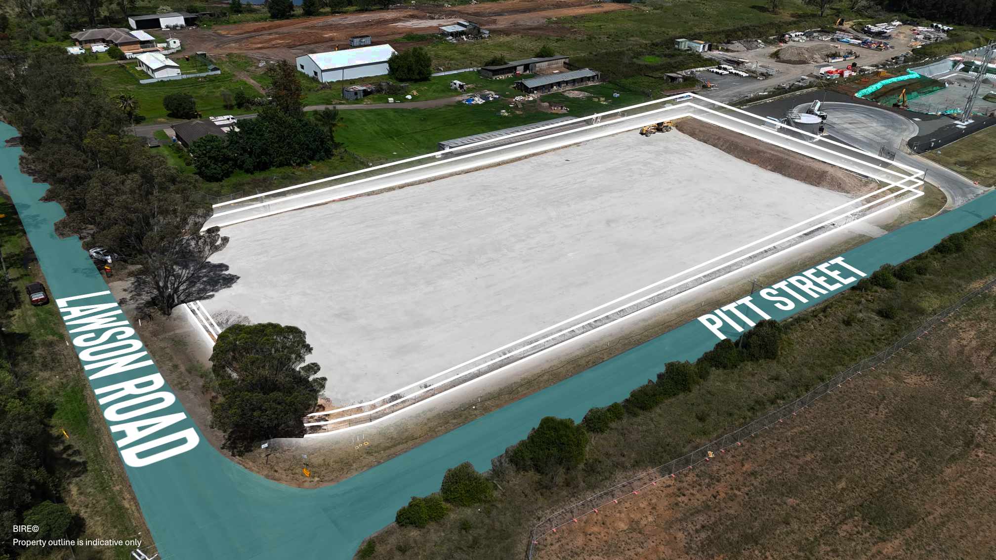 185 Lawson Road Badgerys Creek aerial view near Western Sydney International Airport