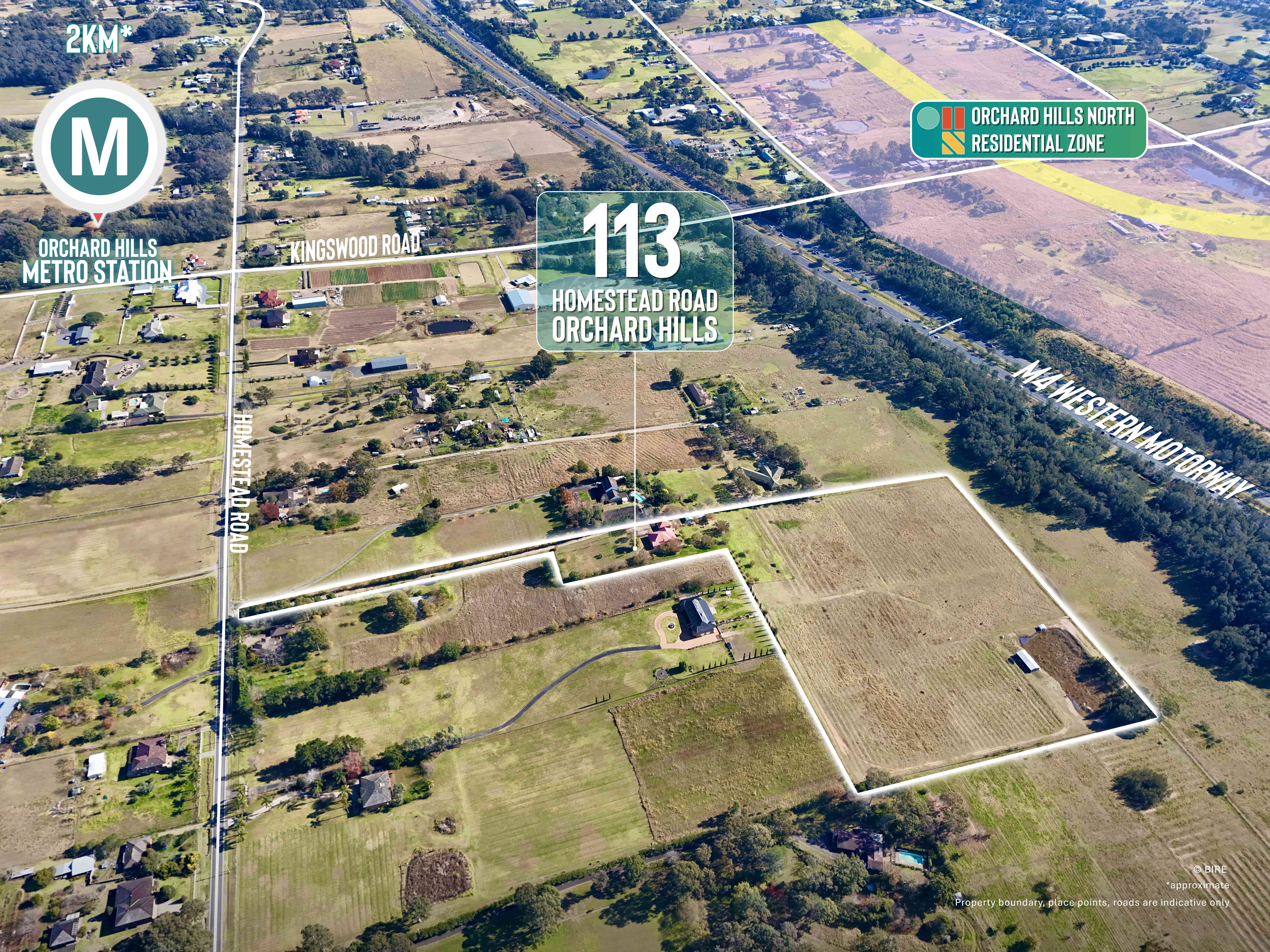 113 Homestead Road Orchard Hills acreage land for sale