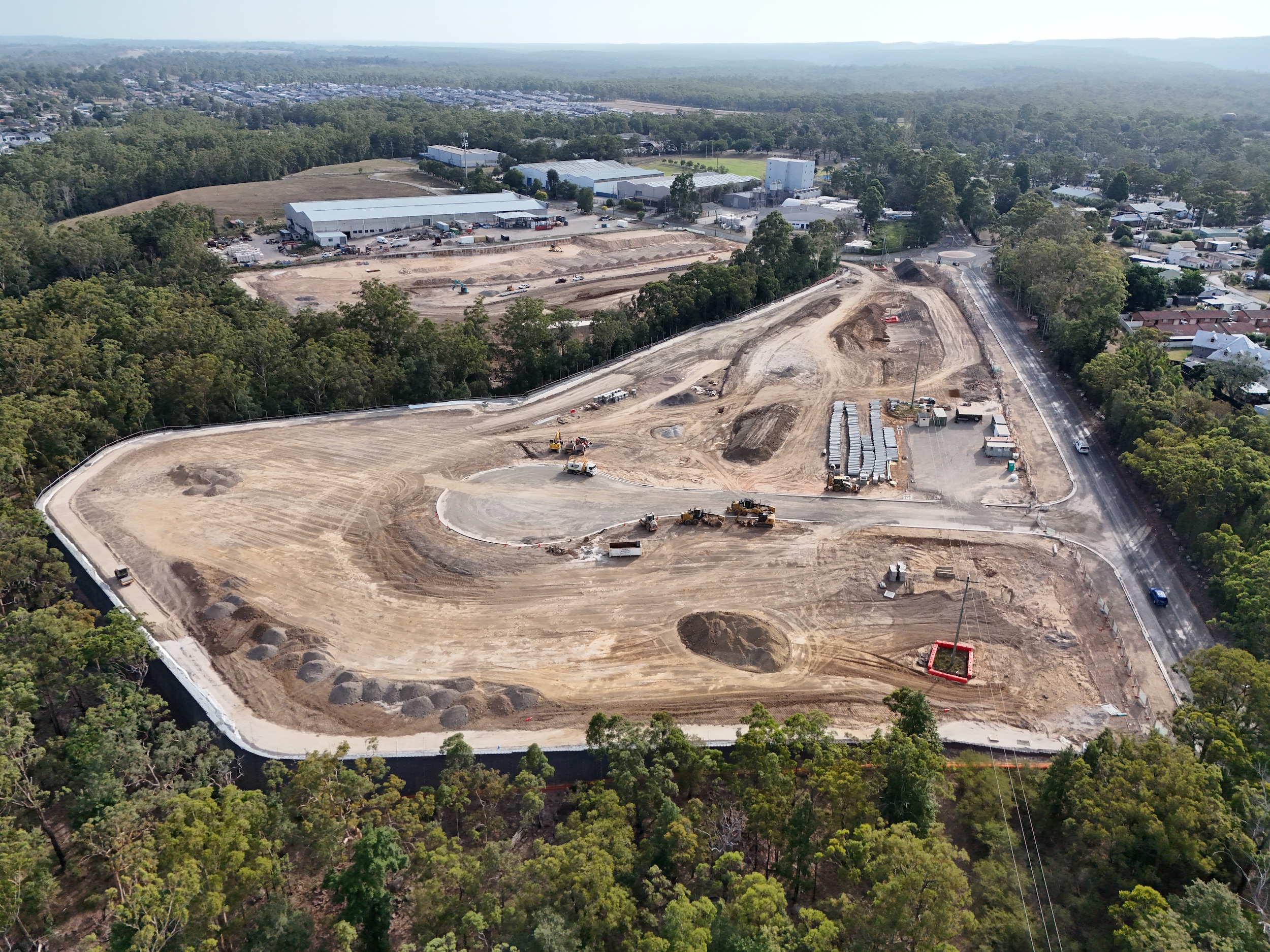 West Link Business Park industrial estate aerial view Luddenham Western Sydney
