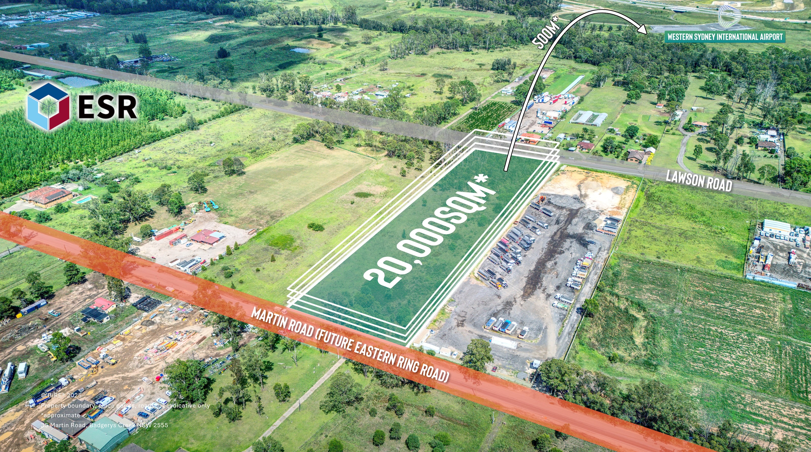 35 Martin Road Badgerys Creek industrial land for sale near Western Sydney Airport