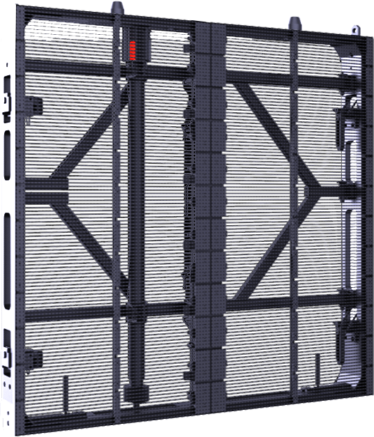 Back of BW 7.8 transparent LED panel