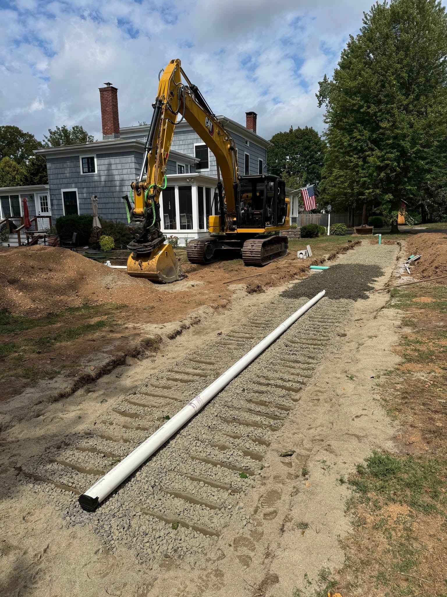 French Drain in Connecticut: Is It the Right Fix for Standing Water After Fall Rain?