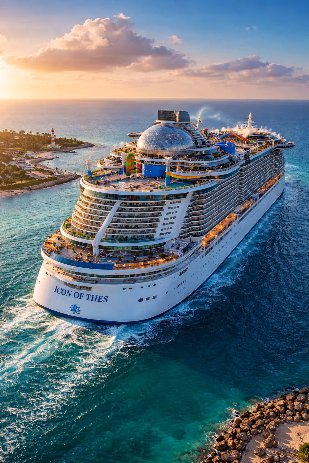 Icon of the Seas Icon Class cruise ship water park and passenger injury risk areas