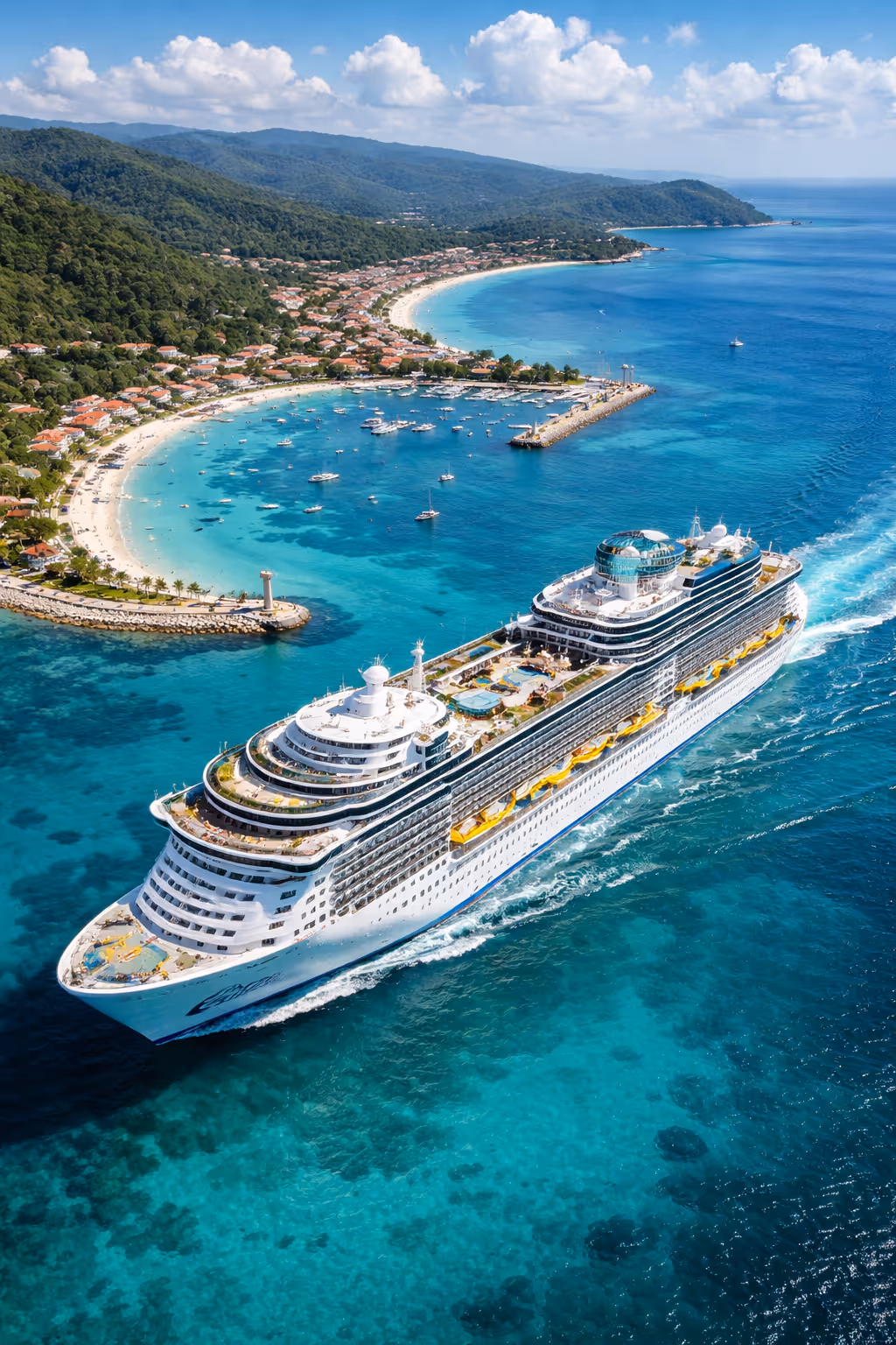 Liberty of the Seas cruise ship deck and potential slip and fall hazard area