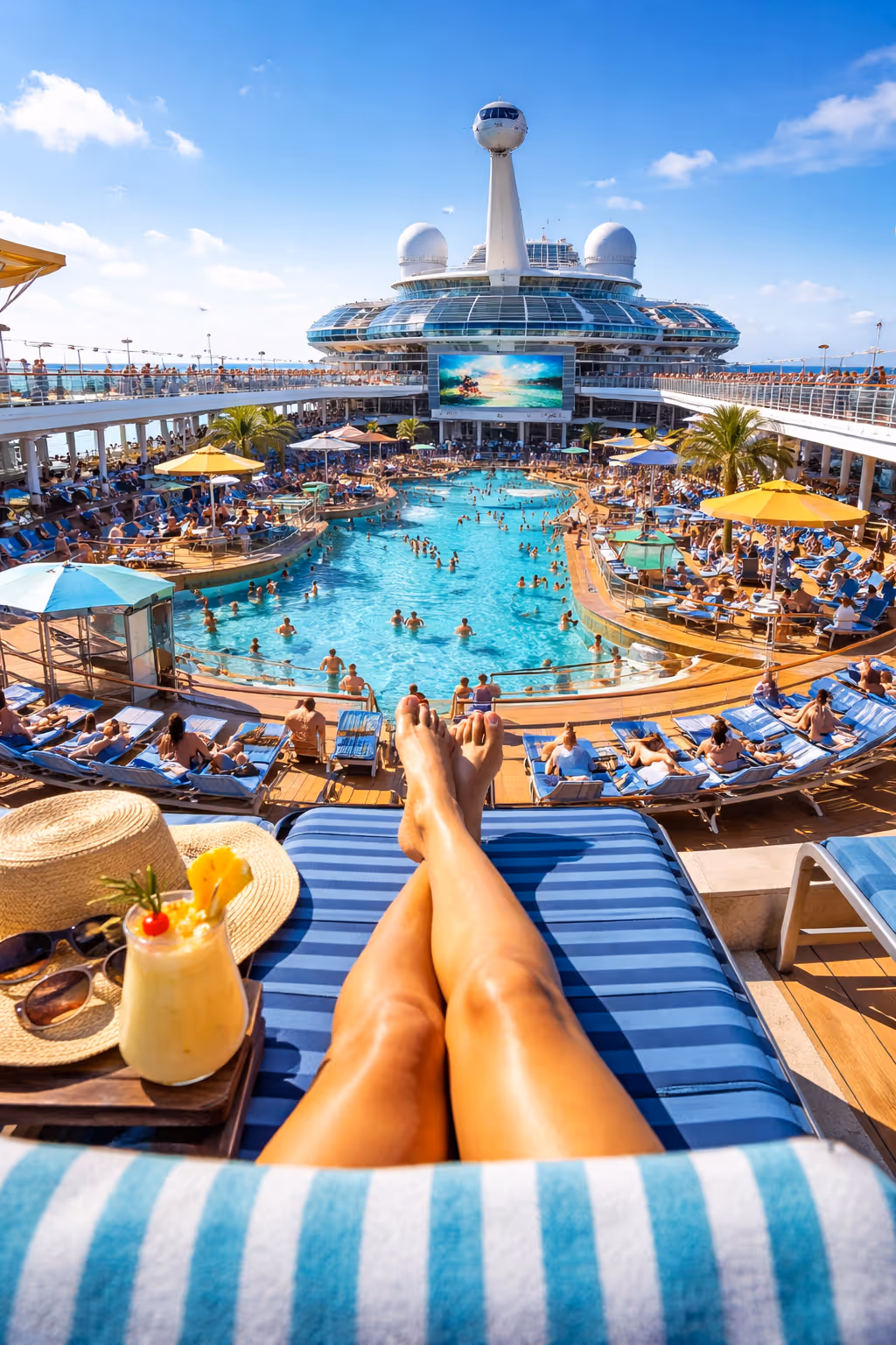 Mariner of the Seas Voyager Class cruise ship deck and passenger accident risk areas