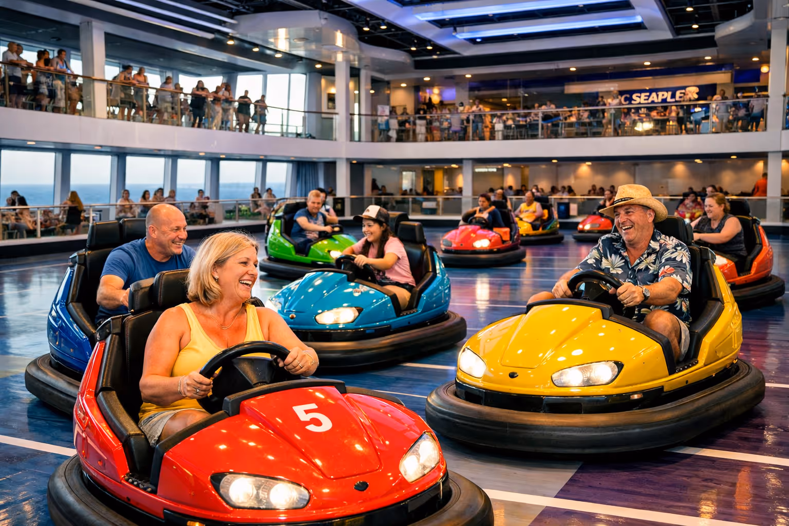 Spectrum of the Seas Quantum Ultra Class cruise ship activity areas and injury risks