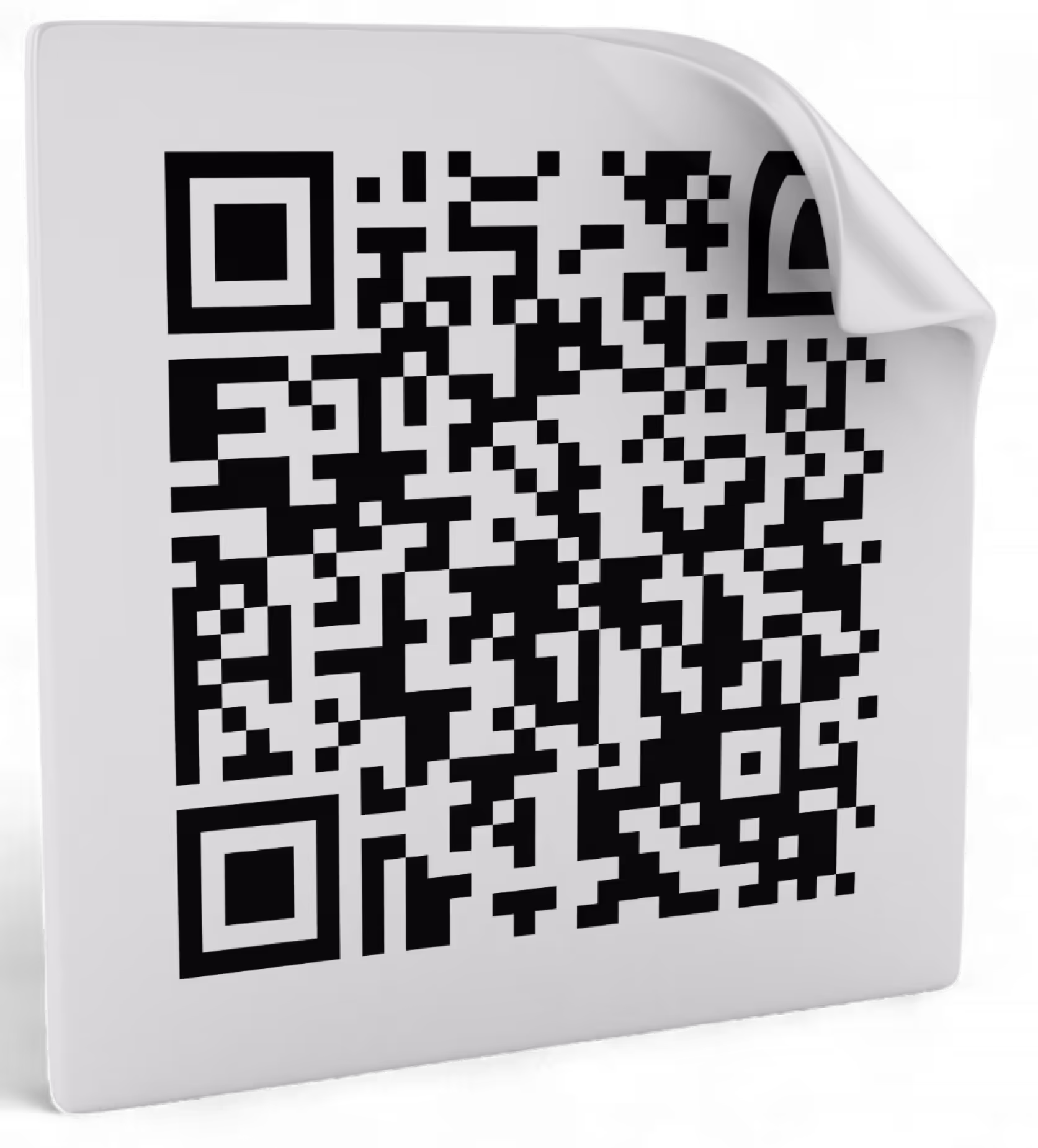 A white square with a black barcode on it.