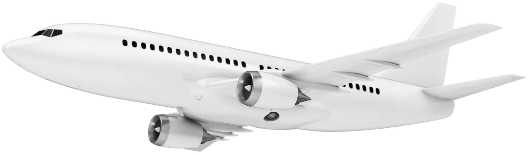 A white airplane with a propeller on the front.