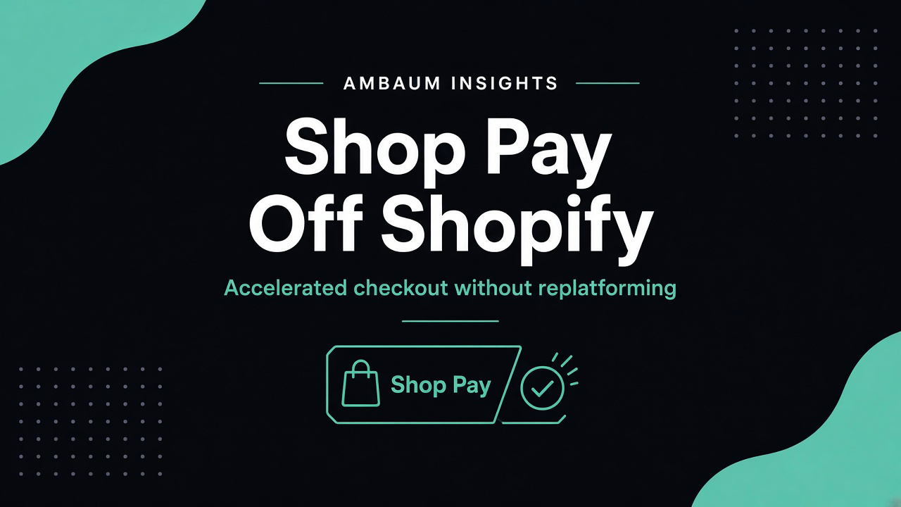 Shop Pay Off Shopify: Accelerated checkout without replatforming