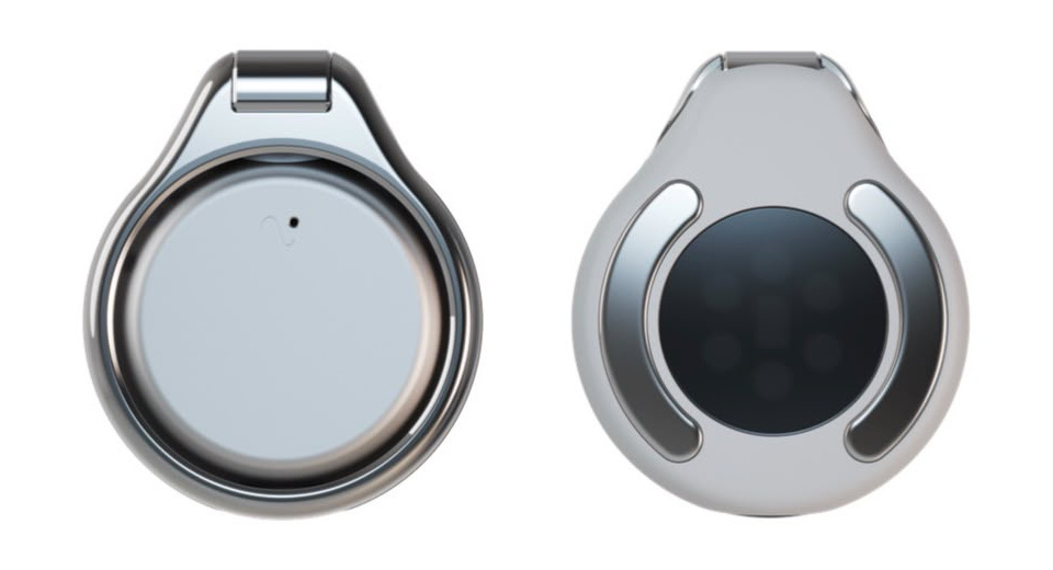 The Vire Clip in white with a silver ring