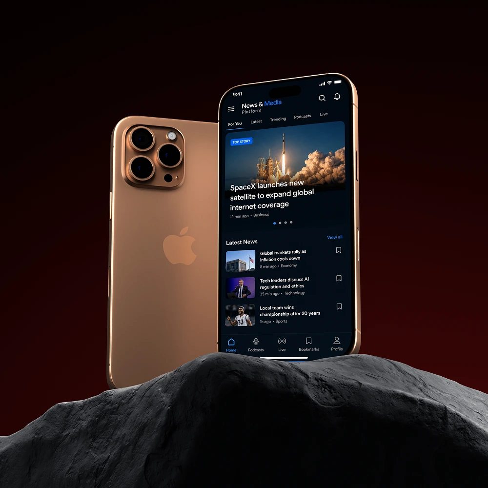 Media Mobile App Project Thumbnail Image