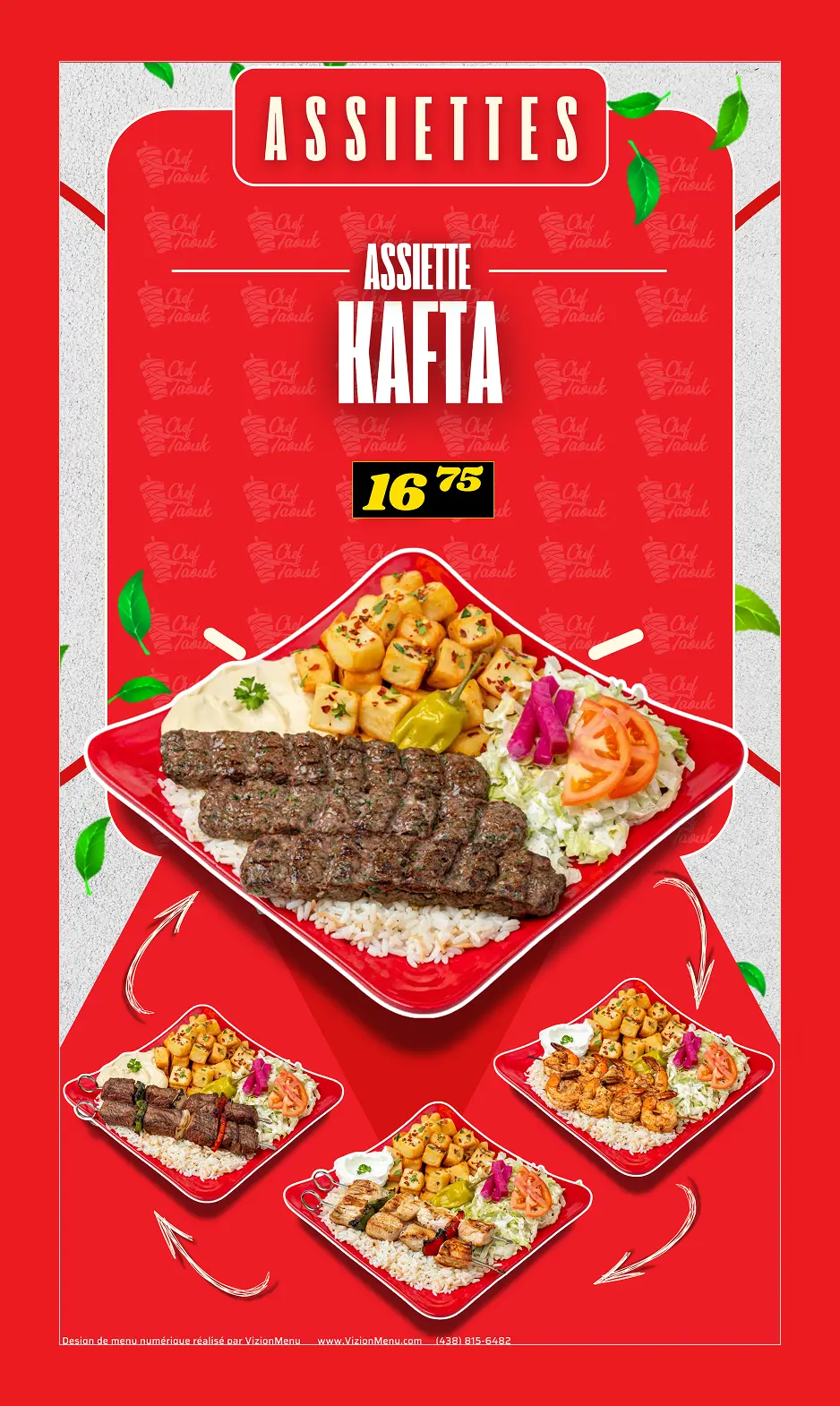 Chef Taouk design by vizionmenu