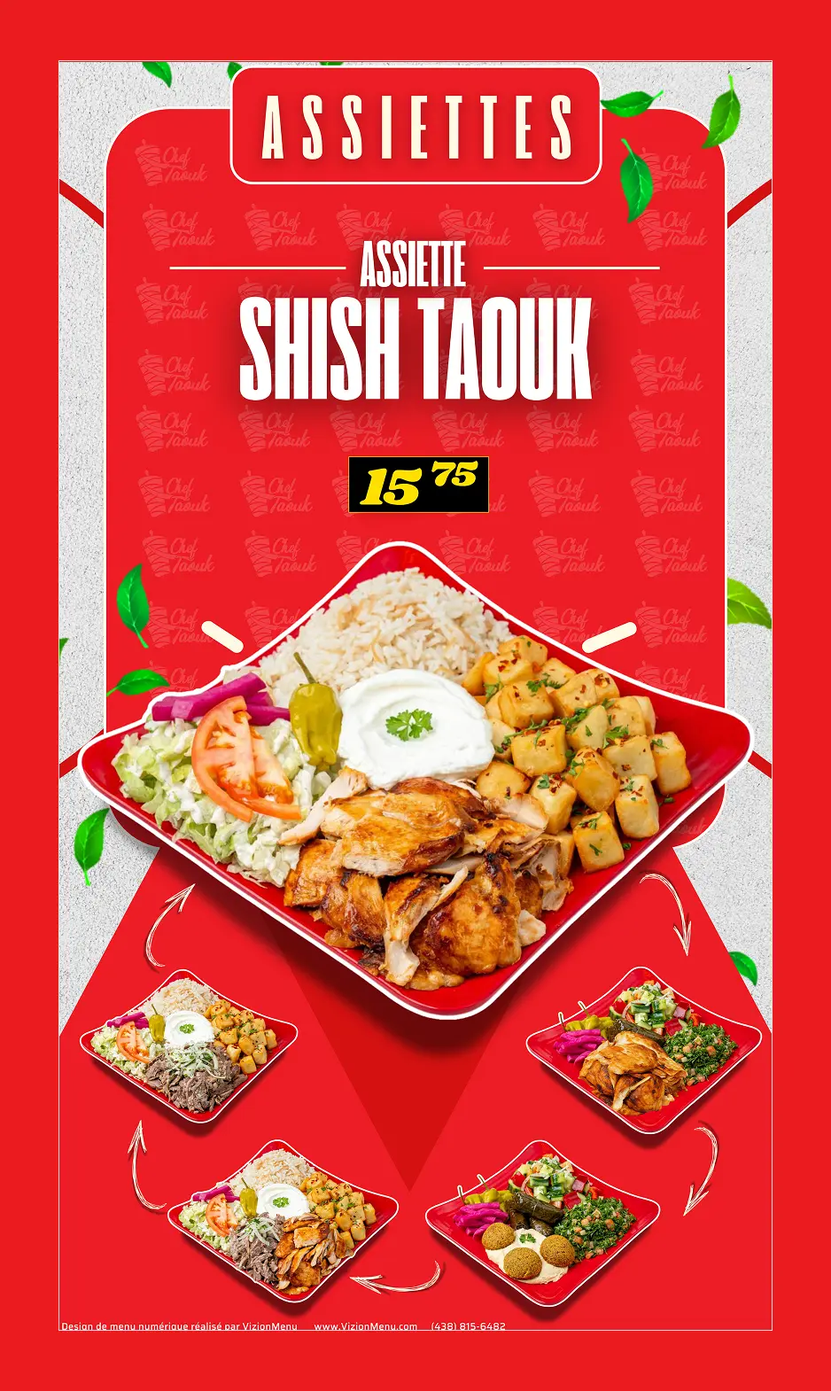 Chef Taouk design by vizionmenu