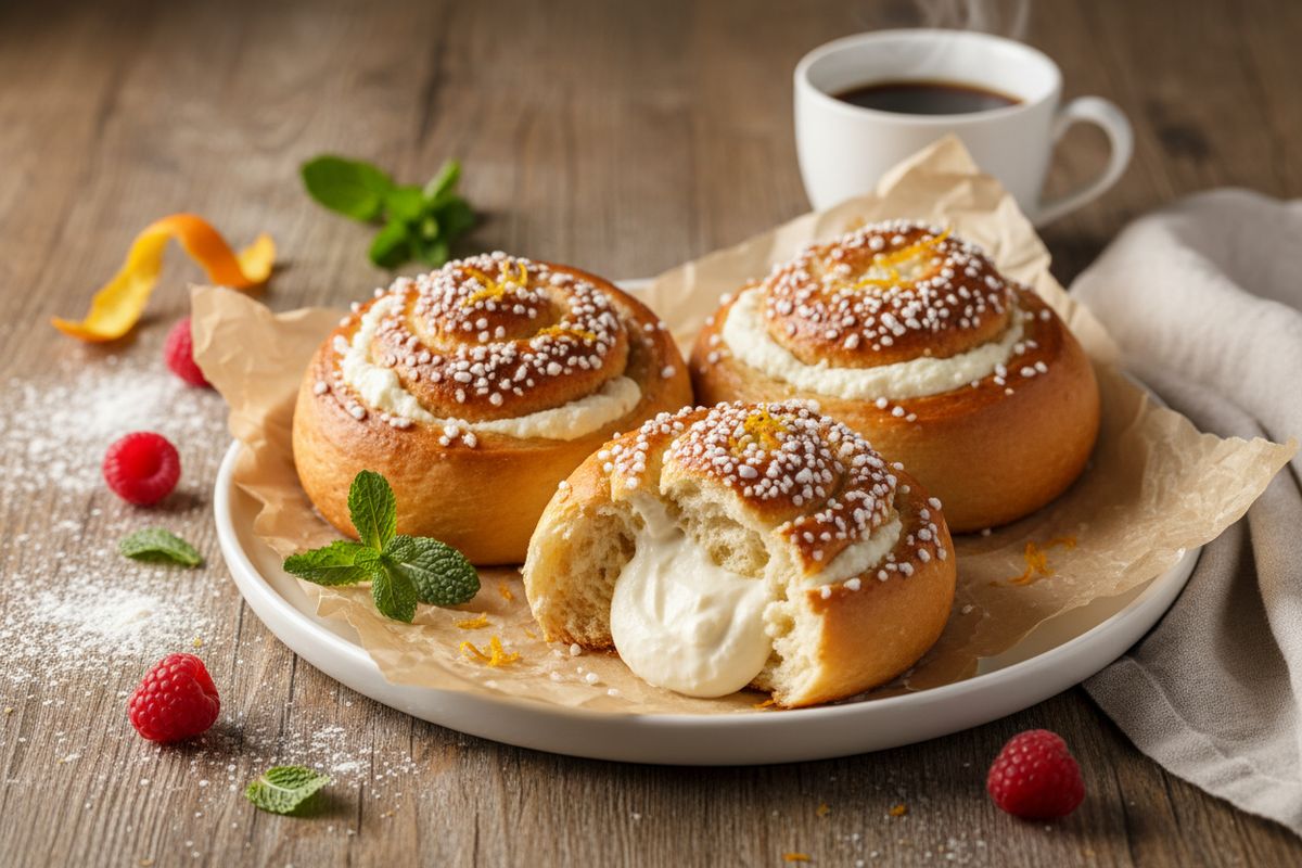 Appelsiini-rahkakierrepullat – herkullinen leivonnainen