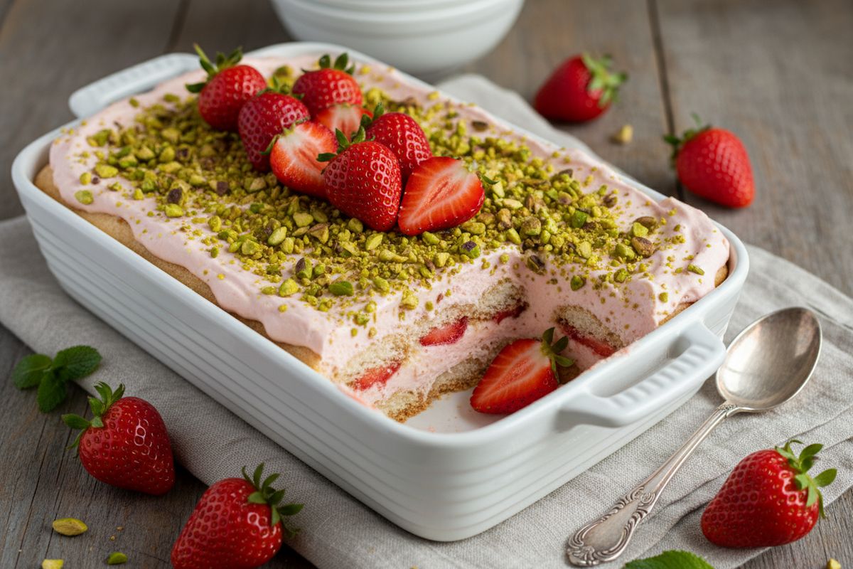 Mansikkatiramisu – ihanan makea kesäherkku