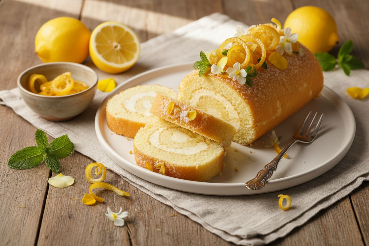 Sitruunainen kääretorttu – herkullinen jälkiruoka