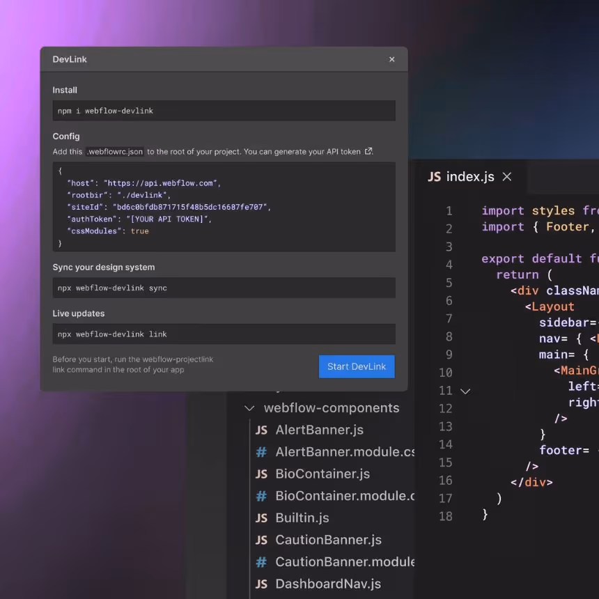 webflow development