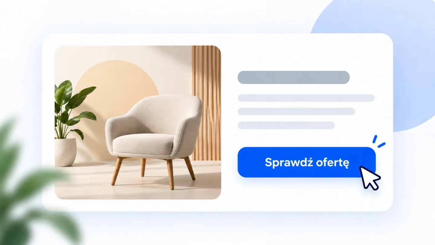 Przykładowy przycisk Sprawdź ofertę z kursorem.