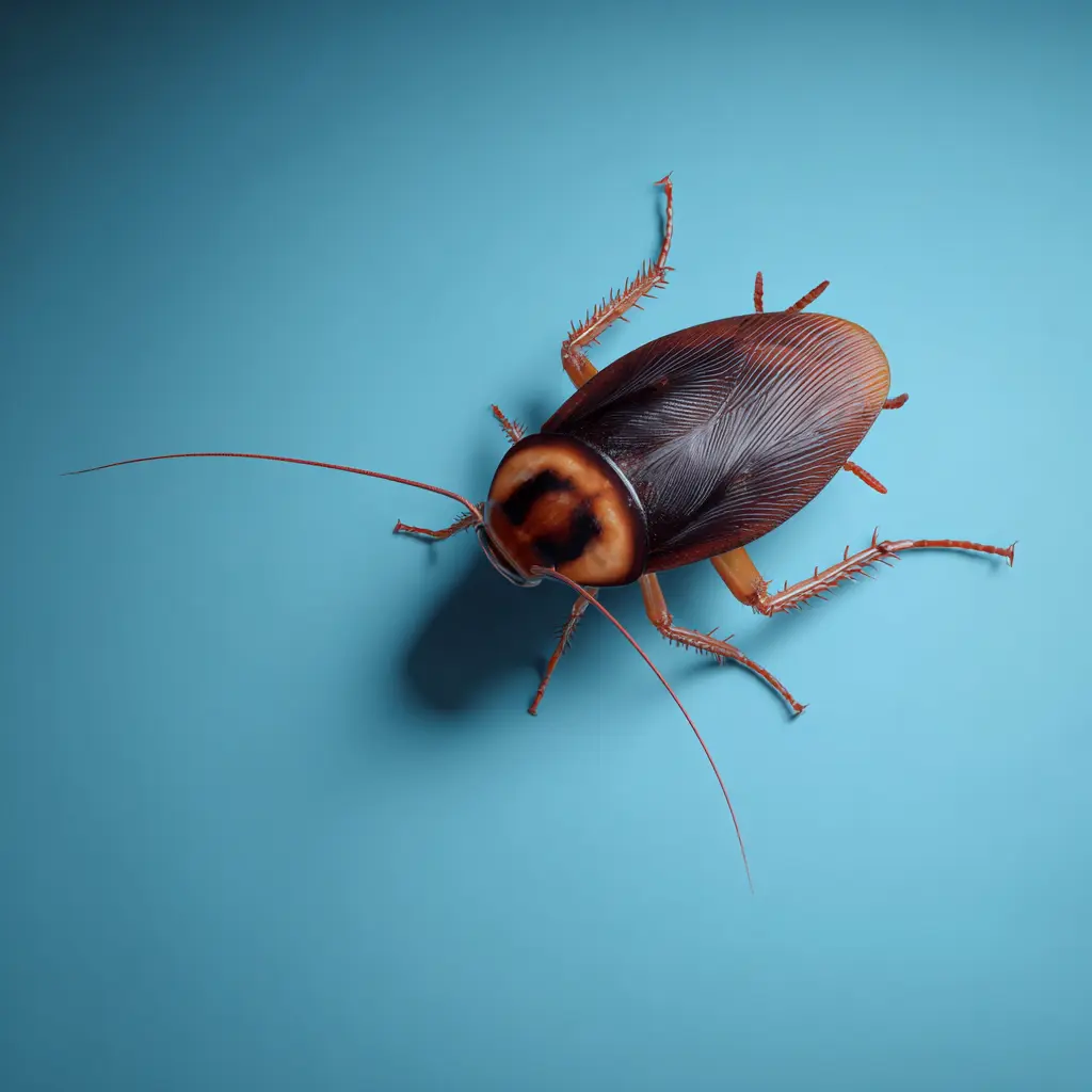 Photo d'un cafard, vue rapprochée grand format