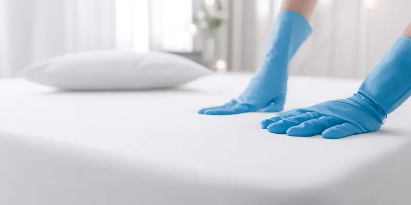 Technicien appliquant un traitement thermique contre les punaises de lit – solution écologique et efficace