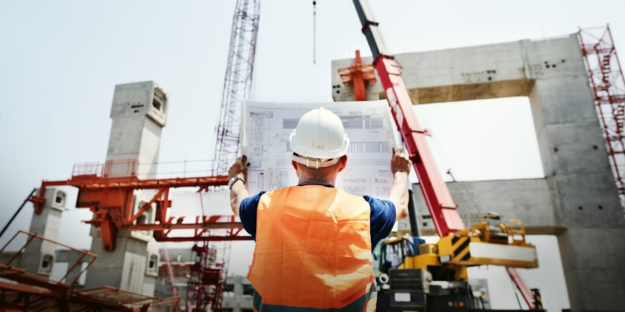 conducteur de travaux sur le terrain
