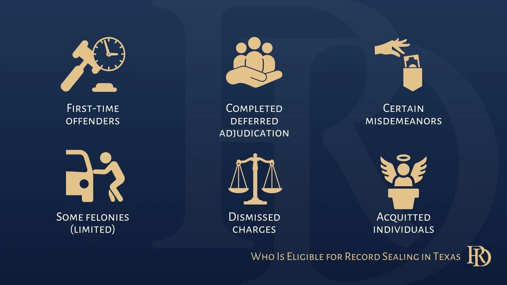 eligibility for record sealing texas