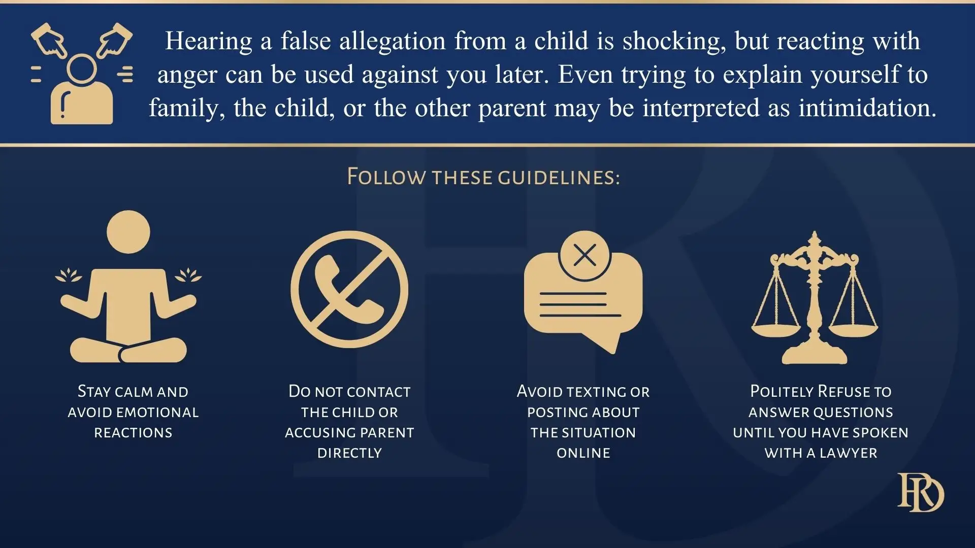 What to Do When a Child Falsely Accuses You