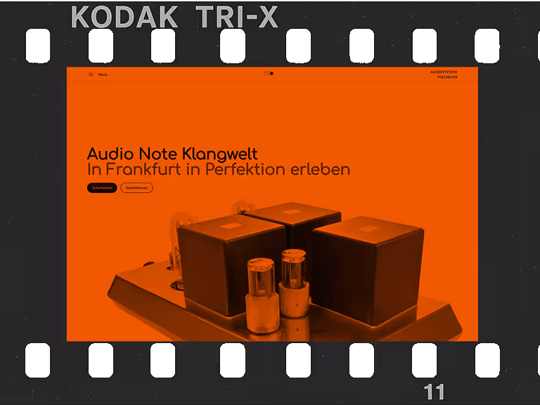 film stripe image link to Audiosysteme Pielmeyer project
