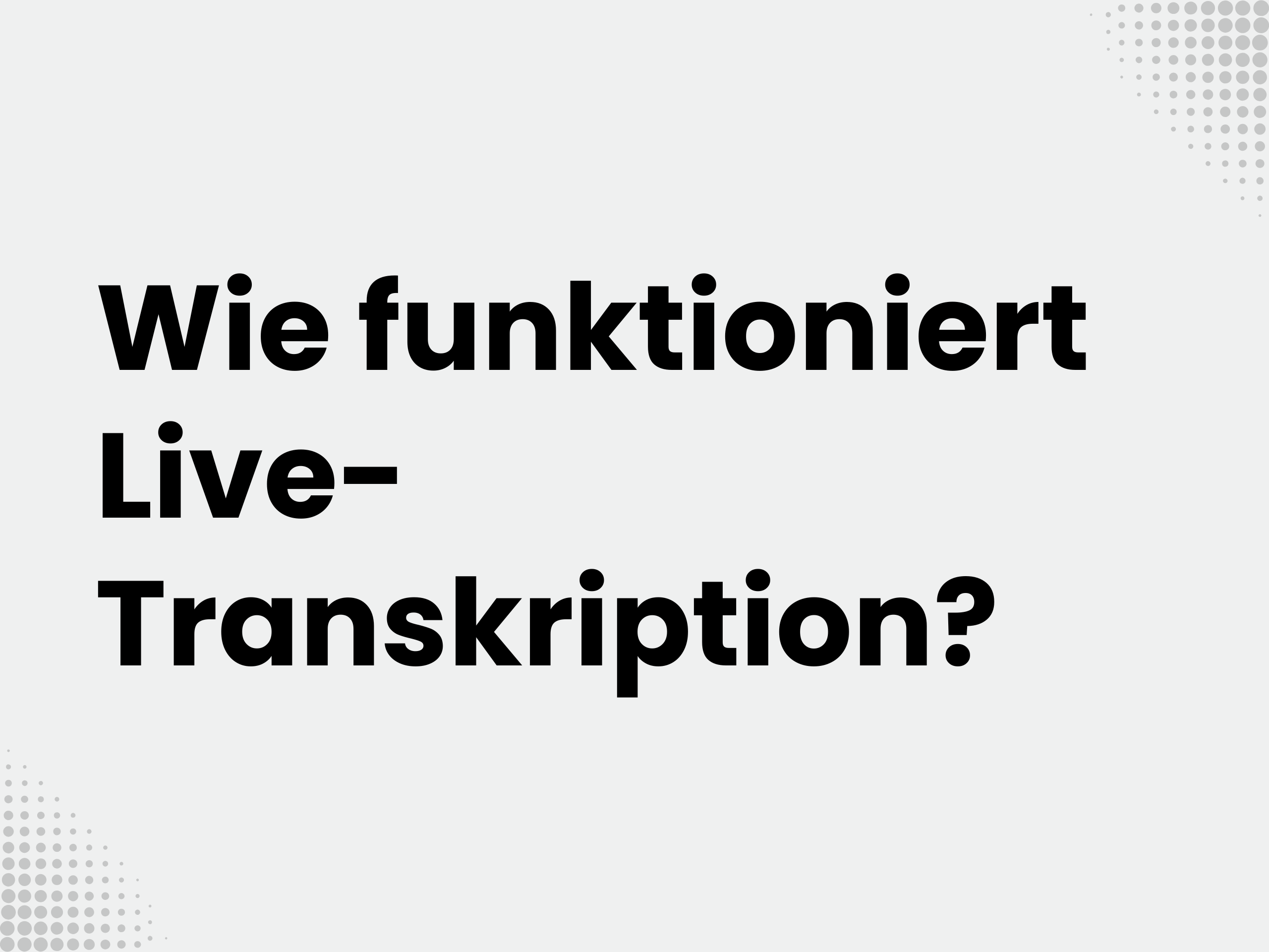 Titelbild zum Blogartikel: Wie funktioniert Live Transkription? Technik, Genauigkeit und Datenschutz 2026