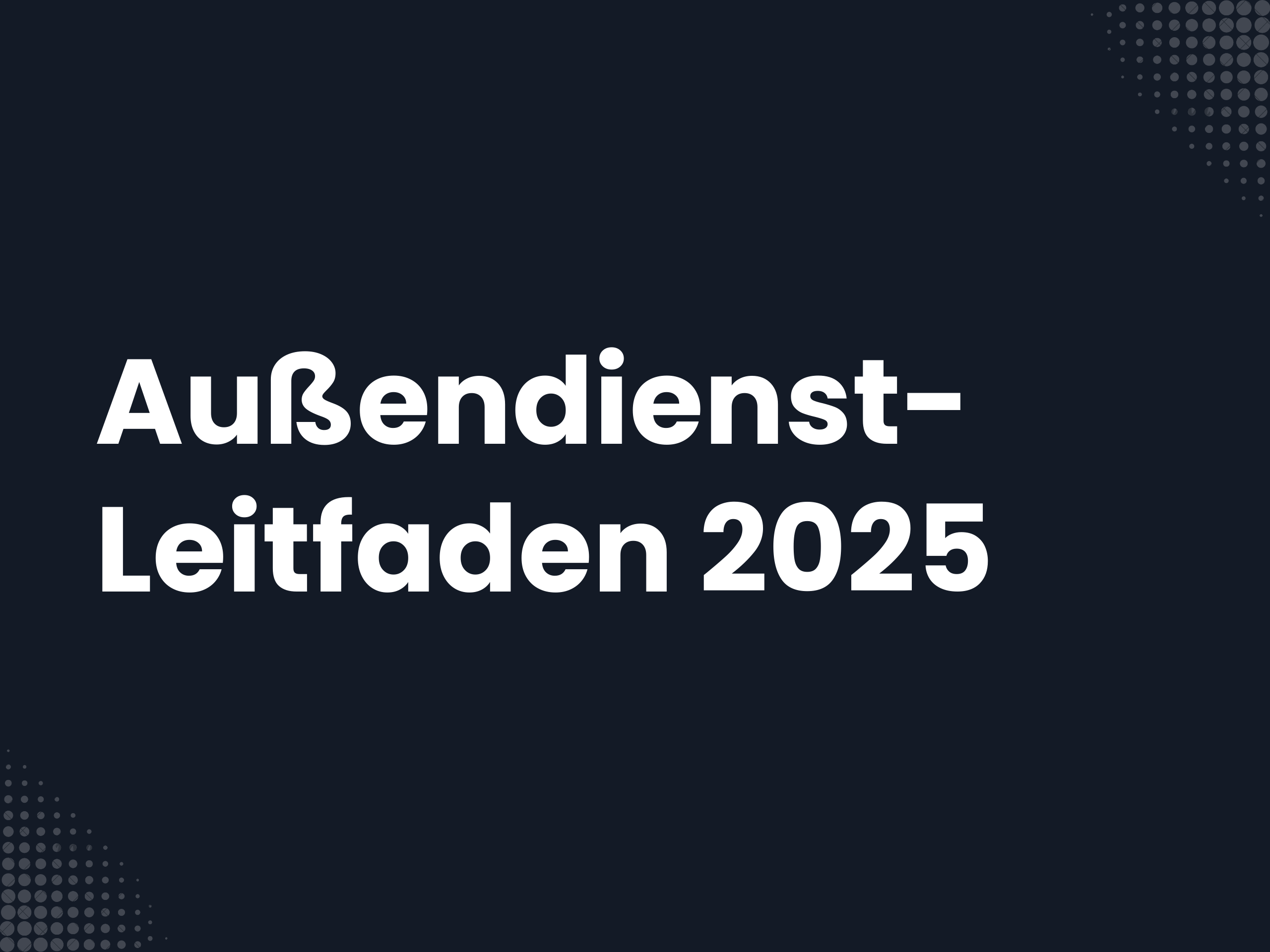 Titelbild zum Blogartikel: Außendienst-Leitfaden 2025: Prozesse, Tools & Best Practices