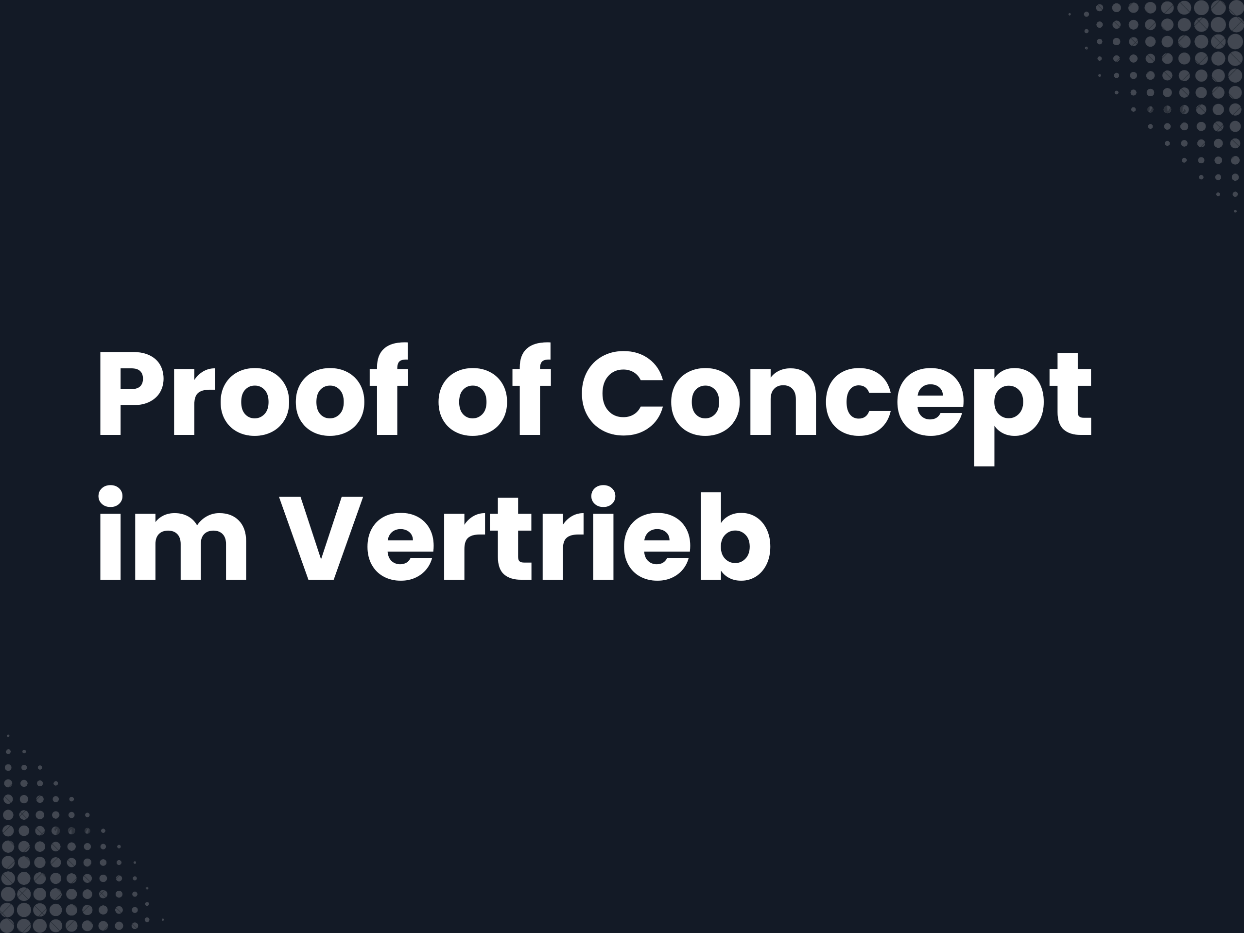 Titelbild zum Blogartikel: Proof of Concept im Vertrieb: Definition, Praxisbeispiele & Best Practices
