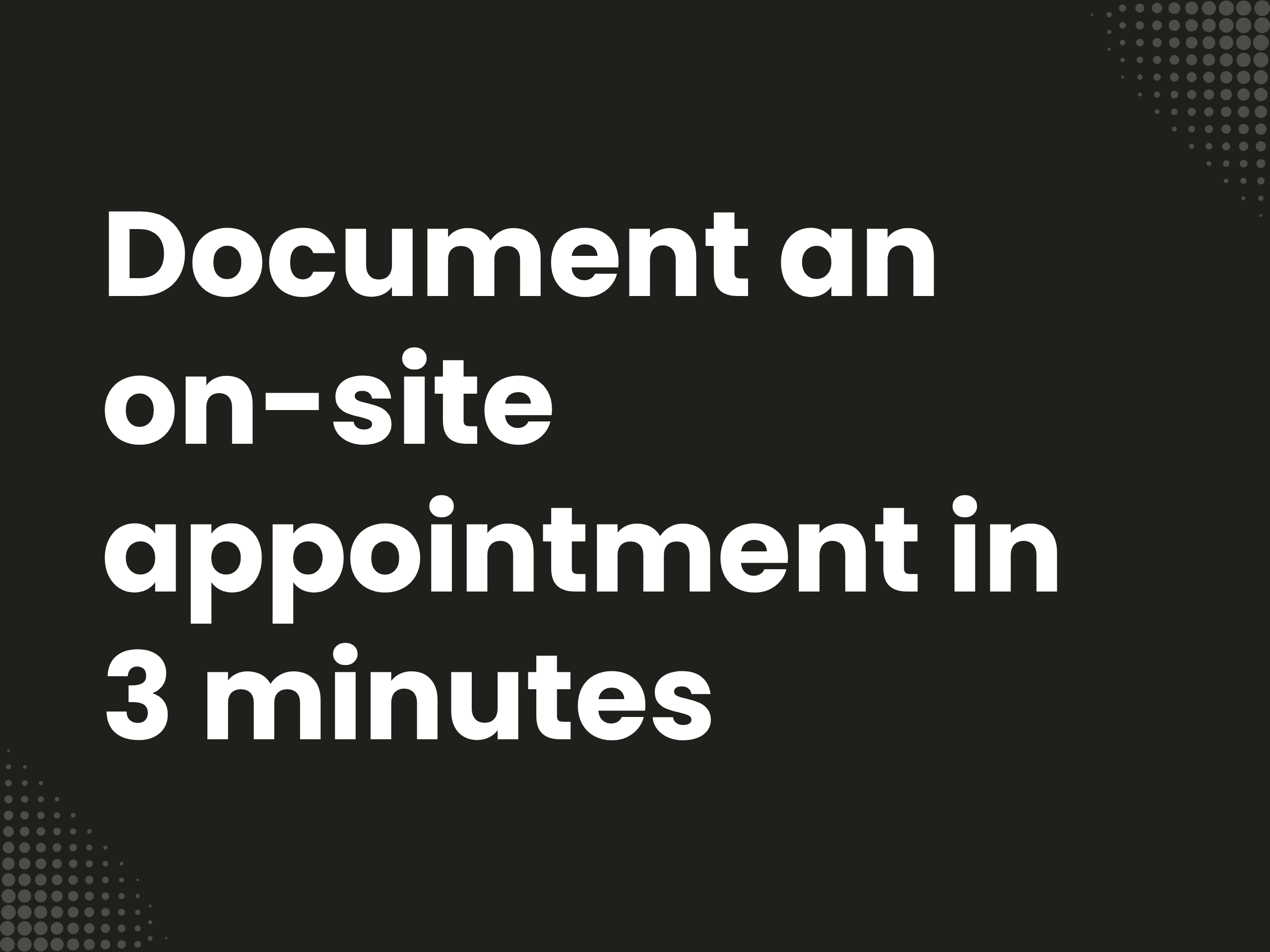 Cover image for the blog article: Document on-site appointment in 3 minutes: visit note, next steps, risks (template)
