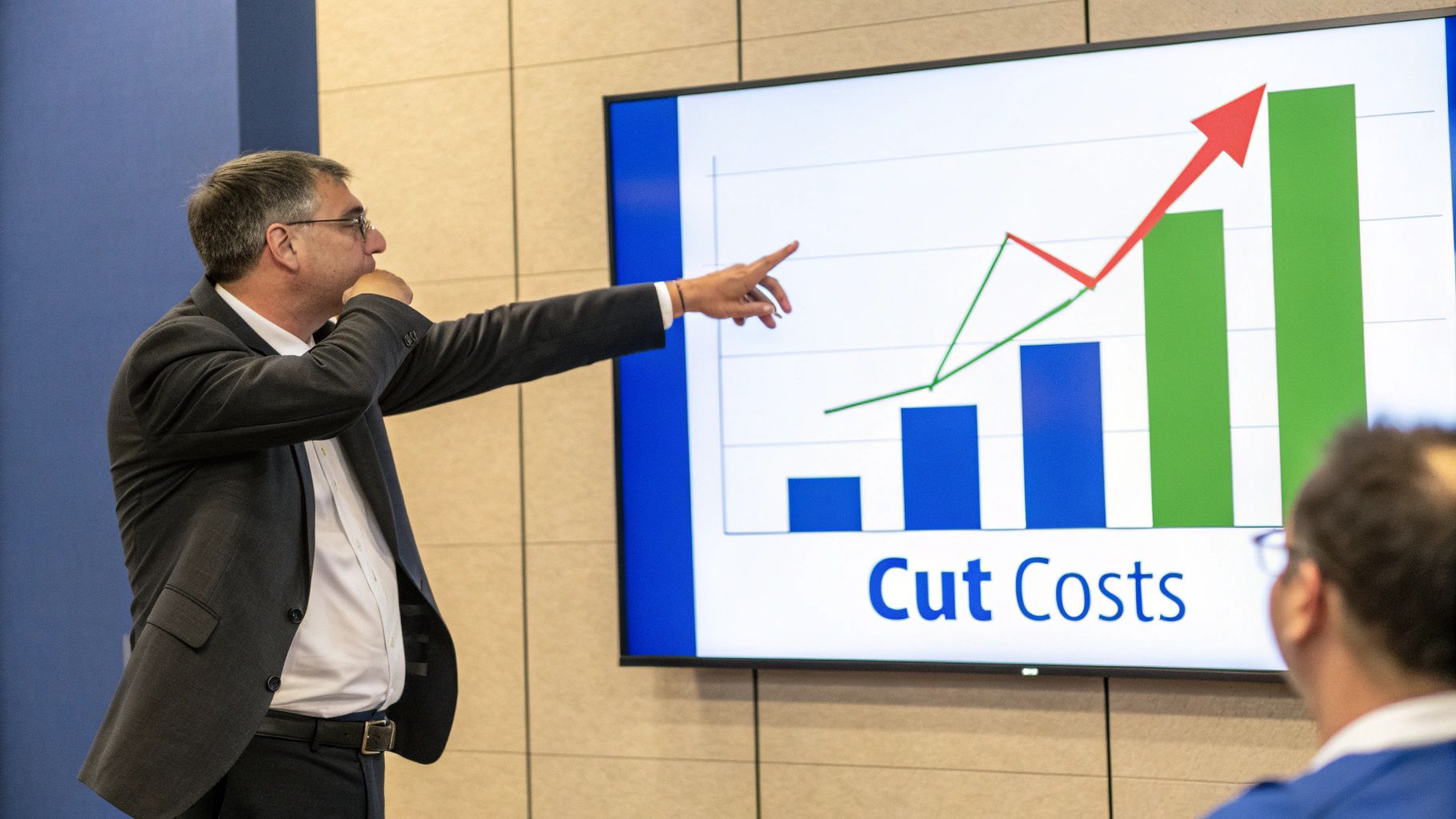 Infographic showing key data about Expense Reduction and Cost Optimization