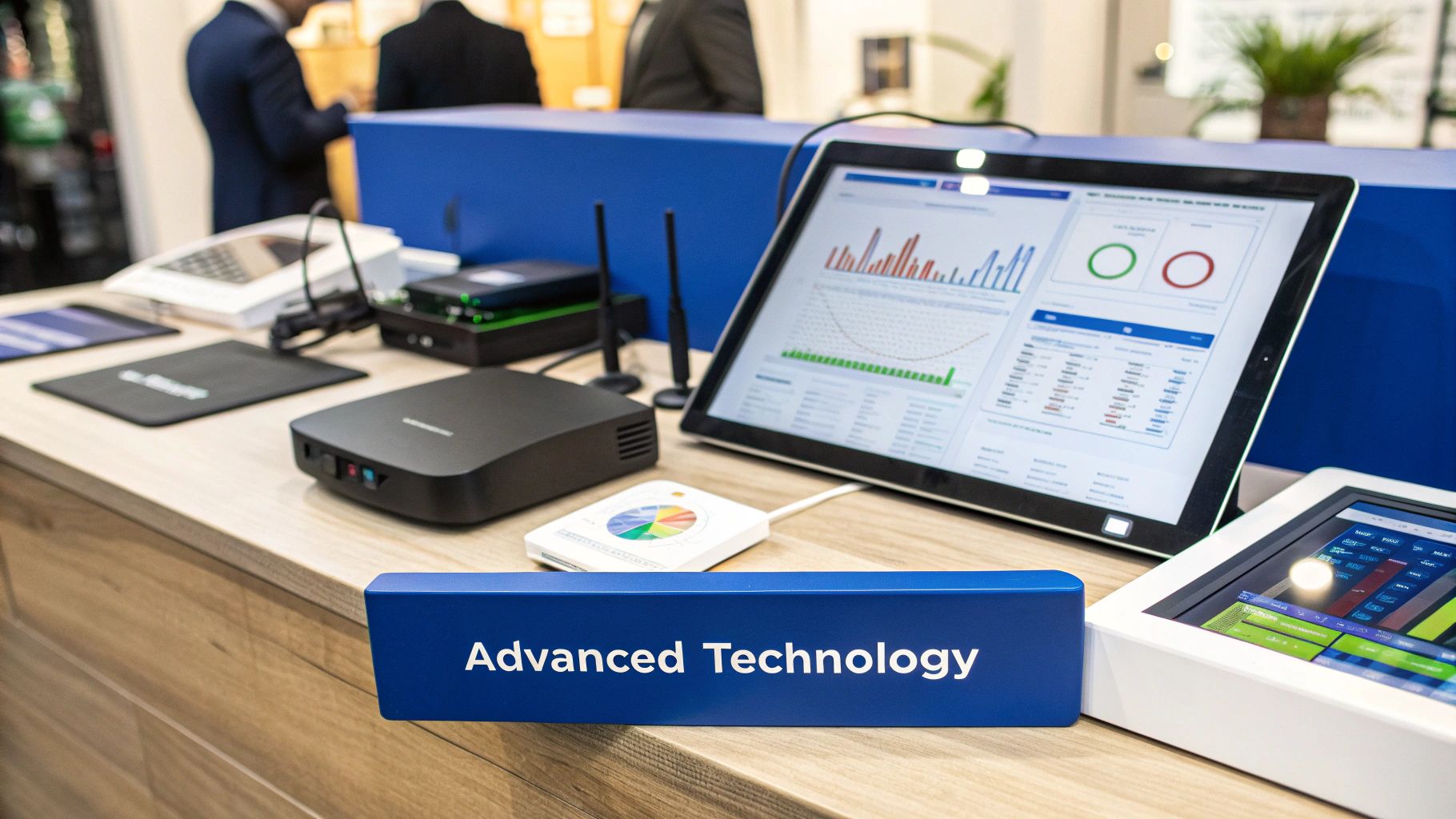 Infographic showing key data about Access to Advanced Technology and Innovation