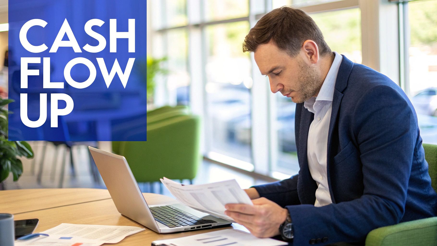 Two professionals collaborating over a tablet, illustrating the strategic benefits of outsourcing accounts receivable.